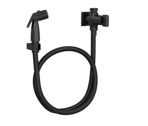 Ducha Higiênica com Registro e Derivacao Black Mat, Polo