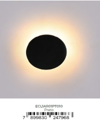Arandela Eclissi Preto