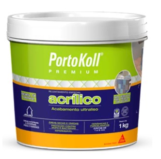 Rejunte Acrilico Branco Brilhante, 1KG