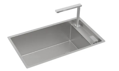 Cuba Coz Retangular 70X40 com Monocomando Inox -Supra Hide
