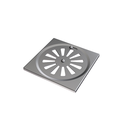 Ralo Quadrado 10 0,6 304 sem Po, Inox