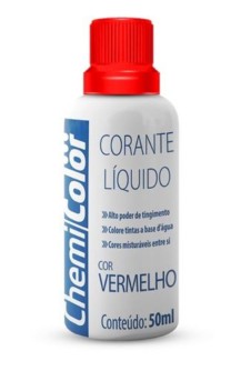 Corante Liquido 50ML, Vermelho