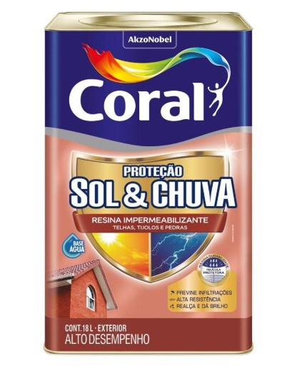 Sol e Chuveiro 18 Lt, Vermelho Oxido