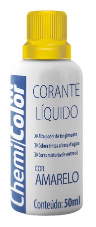Corante Liquido 50ML, Amarelo