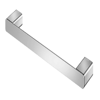 Porta Toalha de Rosto Cromado, Flat