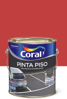 Pinta Piso 3,6 Gl, Vermelho Seguranca