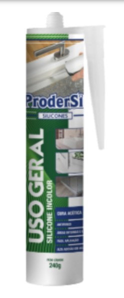 Prodersil Silico Acetico Incolor 250G, Uso Geral