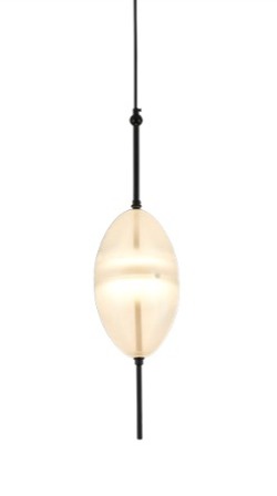 Pendente Misturador BRANCO/PRETO 16CM/62CM