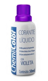 Corante Liquido 50ML, Violeta