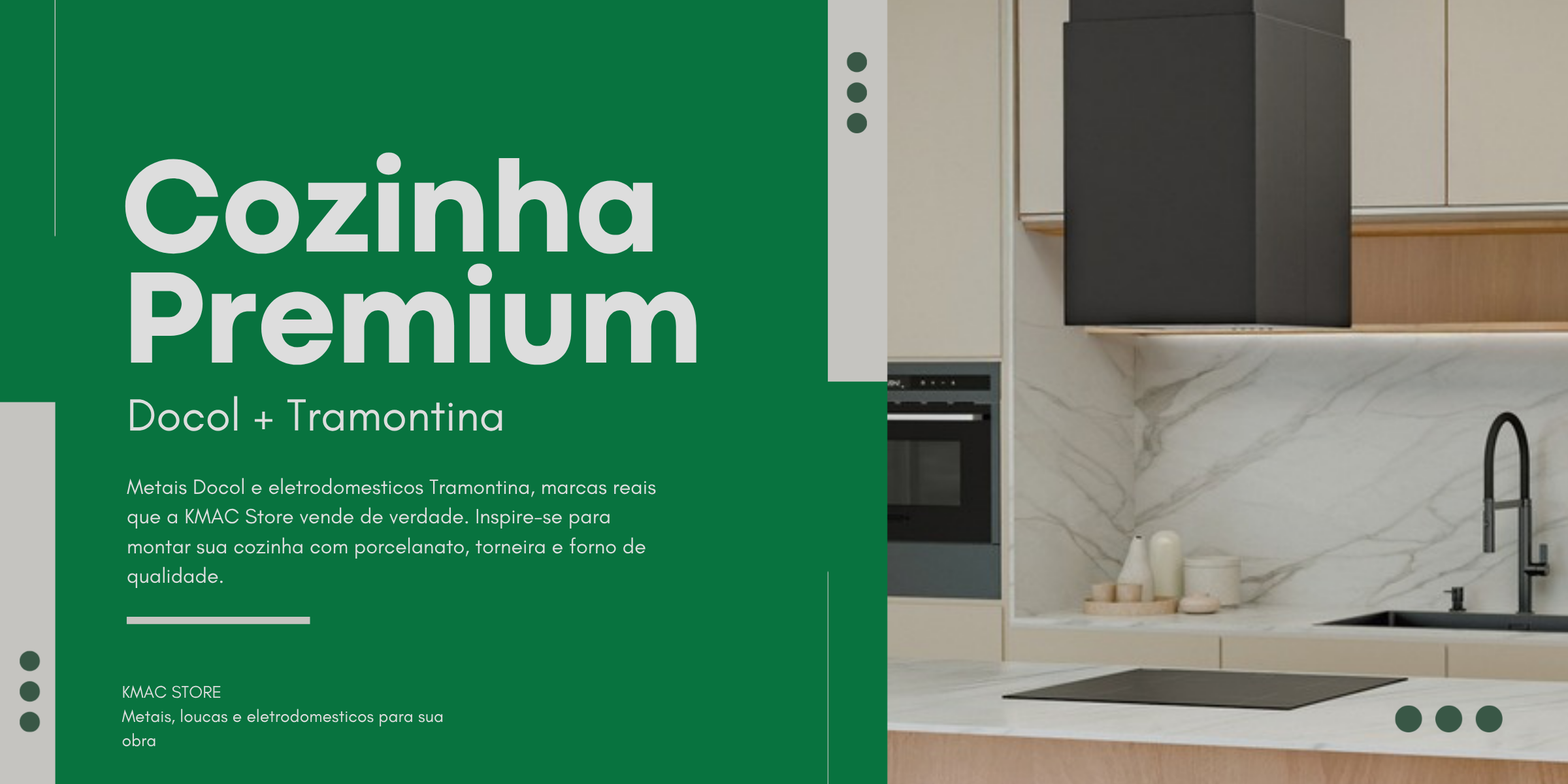 Cozinha alto padrao, Docol + Tramontina