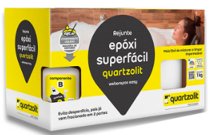 Rejunte Epoxi Superfacil Cinza Platina 1KG