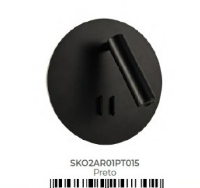 Arandela Skop Preto