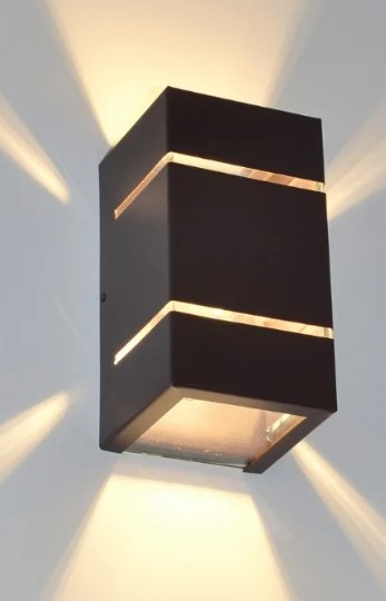 Arandela Alum INT/EXT para Lâmpada Halopim G9 Preto