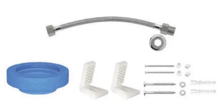 Kit de Inst para Bacia com Caixa e Fixacao Lateral Cromado