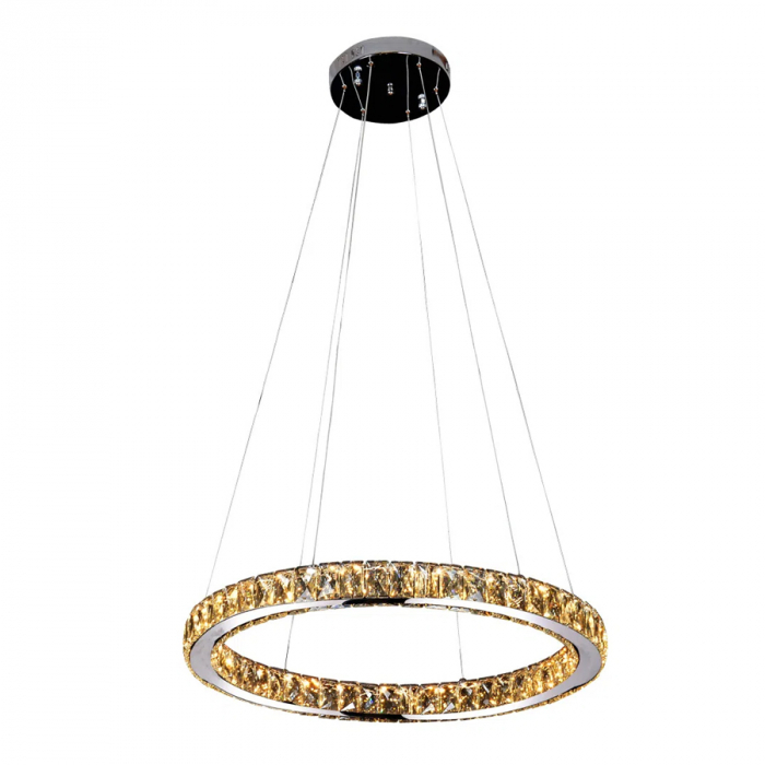 Pendente Aura Piccola Cromado e Transparente Fr de L
