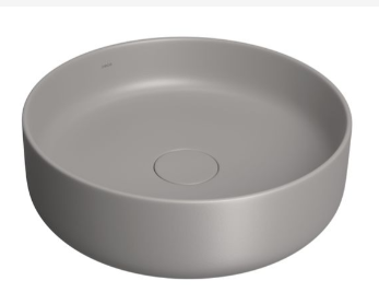 Cuba Redonda de Apoio 40CM Cinza, Slim