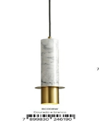 Pendente Nordic I Dourado / Branco