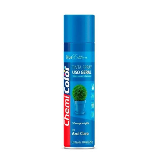 Tinta Spray 400ML Uso Geral, Azul Claro