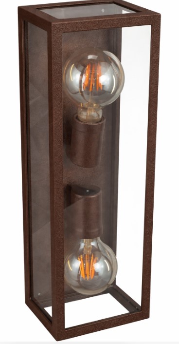 Arandela 5 Vdr 45X9X13 60W Marrom Text