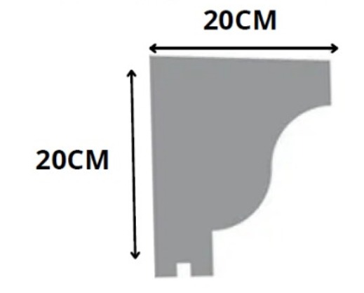 Moldura Design Ext 200X200X1000MM