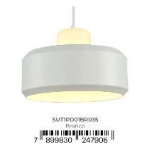 Pendente Sut Branco 35CM