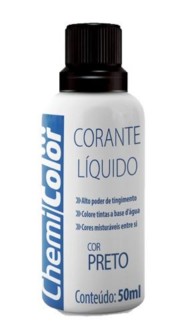Corante Liquido 50ML, Preto