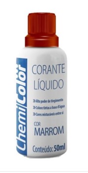 Corante Liquido 50ML, Marron