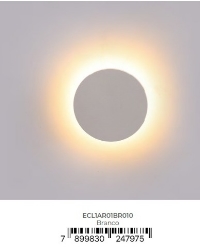 Arandela Eclissi Branco (D)10C