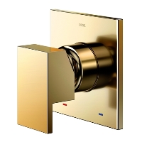 Acabamento Monocomando Chuveiro 3/4 Ouro Polido, New Edge