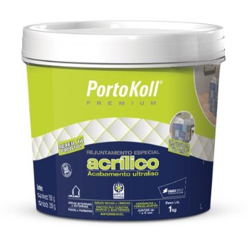 Rejunte Acrilico Cinza Sideral, 1KG