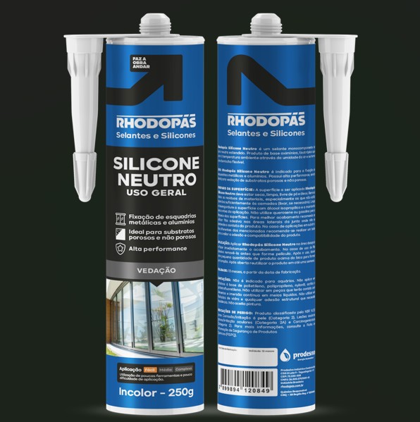Silicone Acetico 250G, Uso Geral