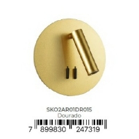 Arandela Skop Dourado