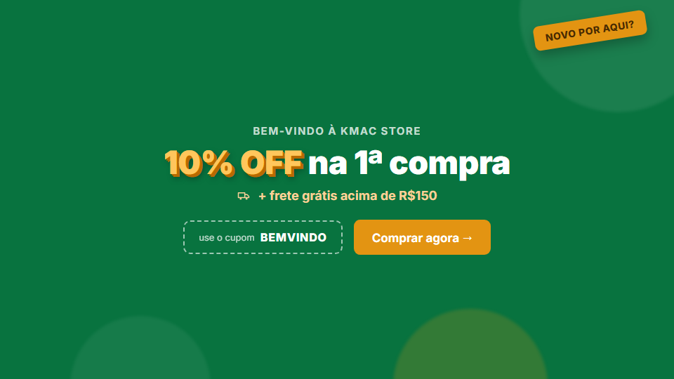 Cupom de 10% de desconto + frete gratis